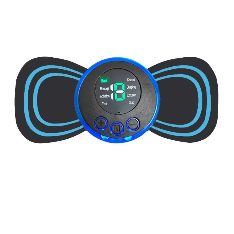 Mini masseur électrique intelligent pour le cou – patch de massage portable rechargeable pour le cou et les épaules, avec plusieurs niveaux réglables