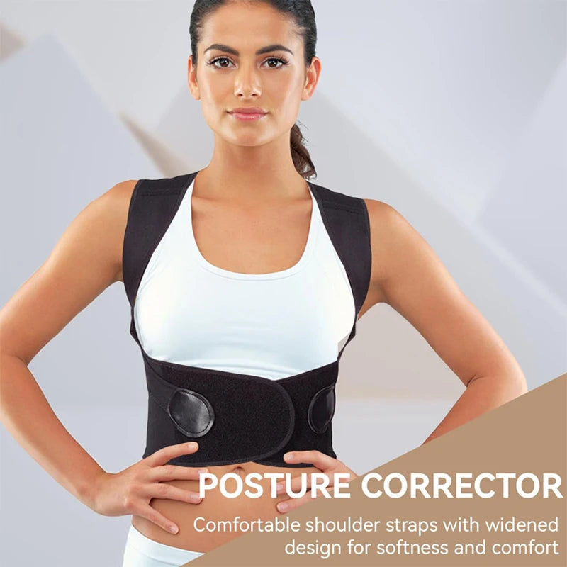 Correcteur de Posture – Ceinture de Soutien Dorsal Respirante pour Femmes, Hommes et Enfants | Ajustable et Confortable