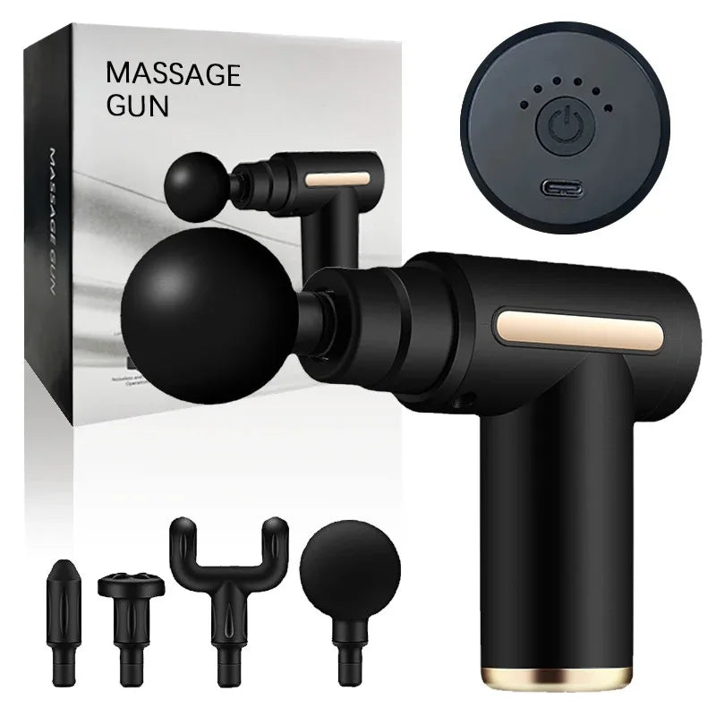 Pistolet de massage pour muscles – équipement de relaxation musculaire, membrane cervicale, instrument de massage de la colonne cervicale, mini pistolet fascia sans fil