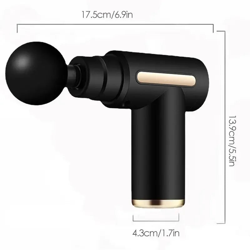 Pistolet de massage pour muscles – équipement de relaxation musculaire, membrane cervicale, instrument de massage de la colonne cervicale, mini pistolet fascia sans fil