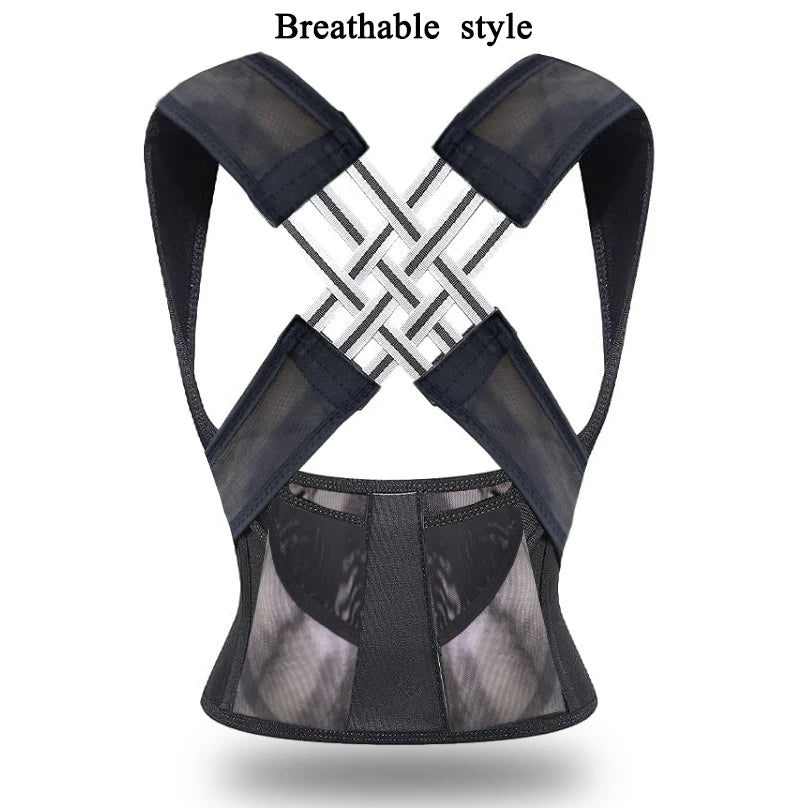 Correcteur de Posture – Ceinture de Soutien Dorsal Respirante pour Femmes, Hommes et Enfants | Ajustable et Confortable