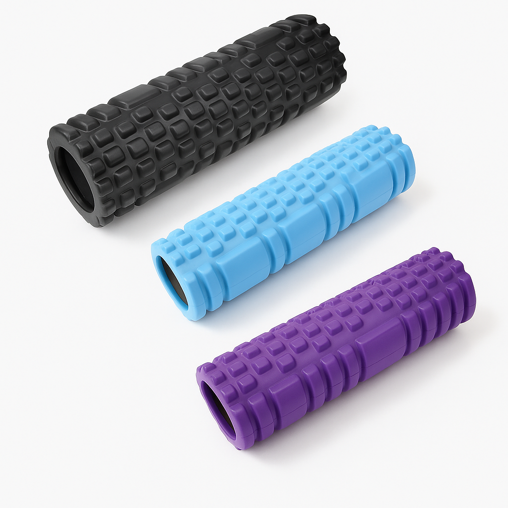 Rouleau de massage en mousse – colonne de yoga creuse pour fitness, massage musculaire, physiothérapie et rééducation sportive