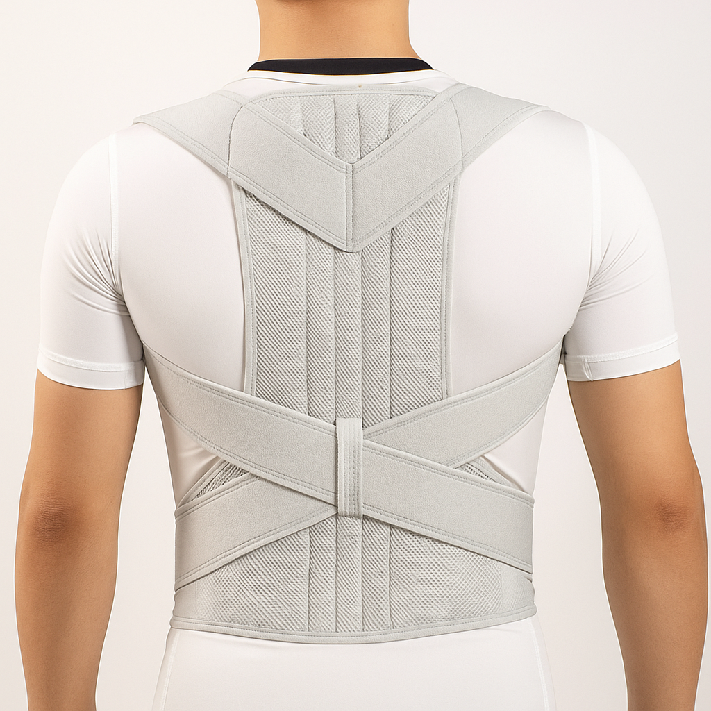 Correcteur de Posture – Ceinture de Soutien Dorsal Respirante pour Femmes, Hommes et Enfants | Ajustable et Confortable