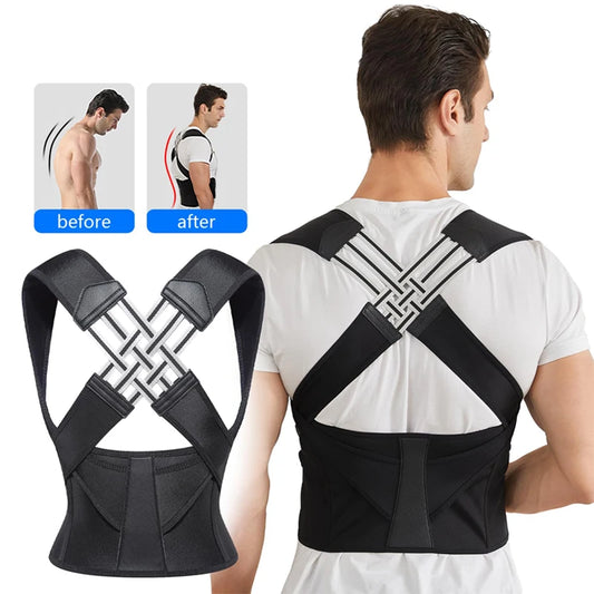Correcteur de Posture – Ceinture de Soutien Dorsal Respirante pour Femmes, Hommes et Enfants | Ajustable et Confortable