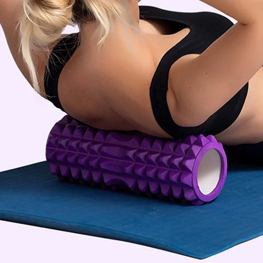 Rouleau de massage en mousse – colonne de yoga creuse pour fitness, massage musculaire, physiothérapie et rééducation sportive