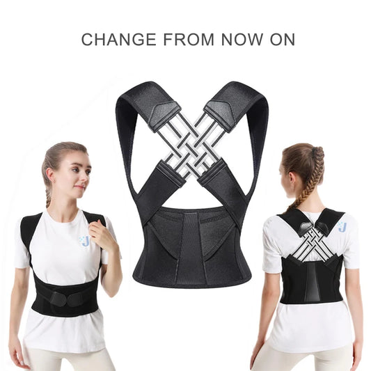 Correcteur de Posture – Ceinture de Soutien Dorsal Respirante pour Femmes, Hommes et Enfants | Ajustable et Confortable
