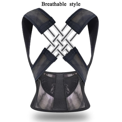 Correcteur de Posture – Ceinture de Soutien Dorsal Respirante pour Femmes, Hommes et Enfants | Ajustable et Confortable