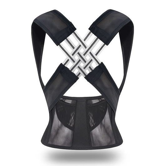 Correcteur de Posture – Ceinture de Soutien Dorsal Respirante pour Femmes, Hommes et Enfants | Ajustable et Confortable